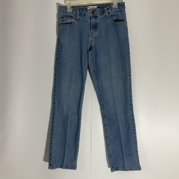 Levi’s Strauss Mid-Rise Straight Leg Misses 8 Short five pocket jeans Size 8. - Picture 5 of 15